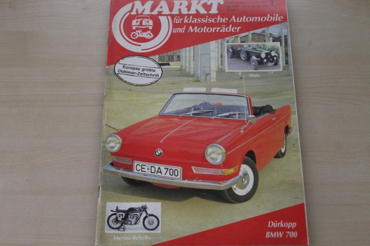 Deckblatt Oldtimer Markt (12/1986)